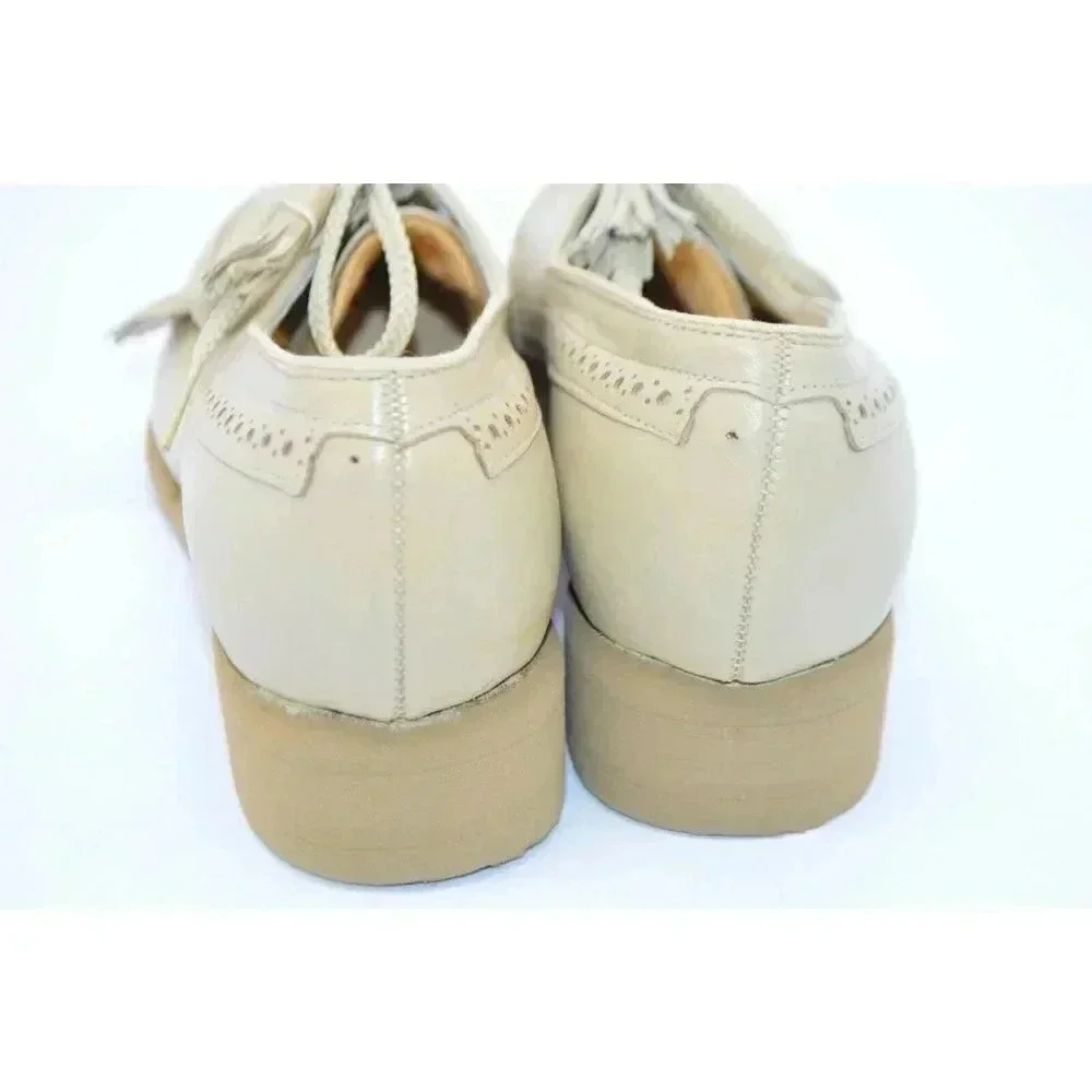 P. W. Minor Orthopedic Beige Lace Up Comfort Shoe